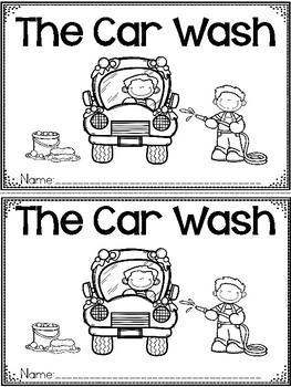 Preview of "The Car Wash" A June/Summer Emergent Reader and Response Dollar Deal