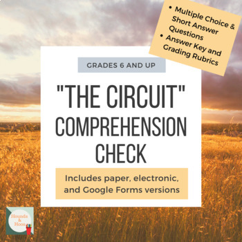Preview of "The Circuit" Comprehension Check (Ready for Distance Learning)
