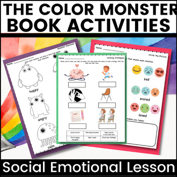 Preview of "The Color Monster" Social Emotional Learning Activities K-2nd SEL Read Aloud