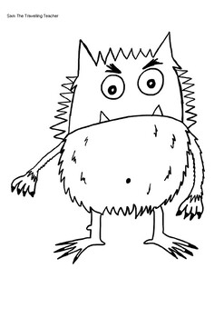 ‘The Colour Monster’ colouring sheets by Sam the Travelling Teacher