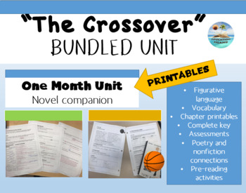 Preview of "The Crossover" by, Kwame Alexander - Complete NOVEL BUNDLE