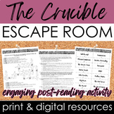 "The Crucible" Escape Room: Engaging Post-Reading Activity