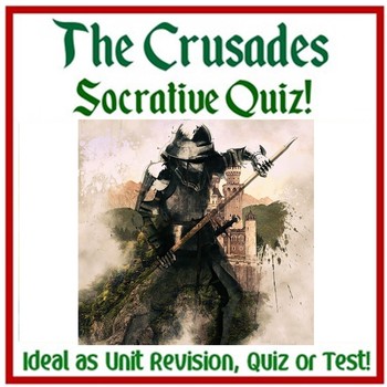 Preview of "The Crusades" - Socrative Quiz - Review or Test