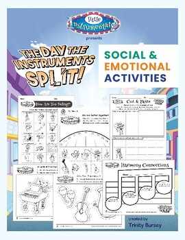 Preview of "The Day the Instruments Split" Social & Emotional Activities
