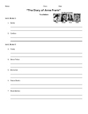 "The Diary of Anne Frank" Vocabulary Study Guide