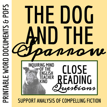 Preview of "The Dog and the Sparrow" by the Brothers Grimm Close Reading Questions
