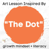 "The Dot"  Art Lesson - Growth Mindset Art & Literacy