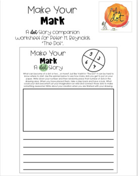 the dot book companion no prep creative thinking worksheet tpt