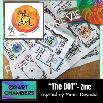 Preview of "THE DOT" Zine inspired by Peter Reynolds