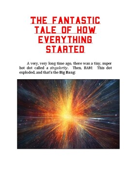 Preview of "The Fantastic Tale of How Everything Started" + Worksheet