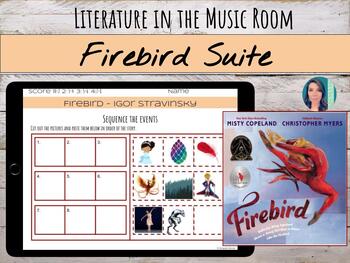 Preview of "The Firebird Suite" by Igor Stravinsky & Misty Copeland Book Based Music Lesson