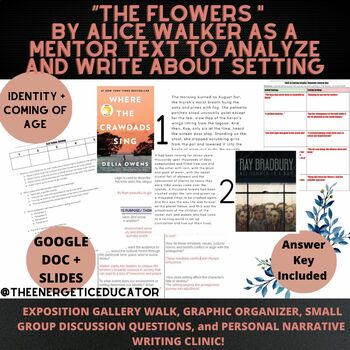 Preview of "The Flowers" by Alice Walker as a Mentor Text for Writing Setting