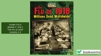 Preview of "The Flu of 1918" Google Slides- Bookworms Supplement