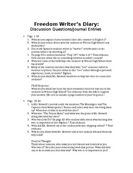 Preview of "The Freedom Writer's Diary" Unit