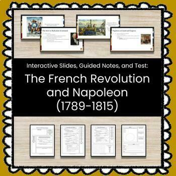 Preview of ★ The French Revolution (1789-1815) ★ Unit w/Slides, Guided Notes, and Test