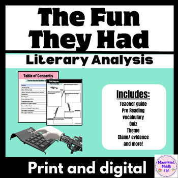 Preview of "The Fun They Had" by Isaac Asimov- Full Story unit analysis, plot, theme