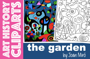 Preview of "The Garden" by Joan Miró ART HISTORY Clipart Expressionism