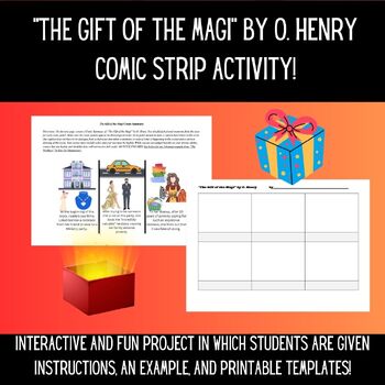 Preview of "The Gift of the Magi" by O. Henry Comic Strip Creation Activity!