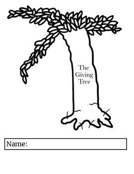 Preview of "The Giving Tree"- comprehension activity