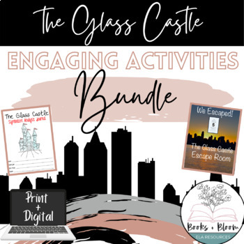 Preview of The Glass Castle Engaging Unit Activities & Unit Plans Bundle: Distance Learning