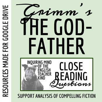 Preview of "The Godfather" by the Brothers Grimm Close Reading Analysis Worksheet (Google)