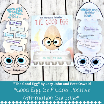 Preview of "The Good Egg" Self Care / Positive Affirmation Surprise Craft