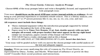 Romanticism In The Great Gatsby Analysis