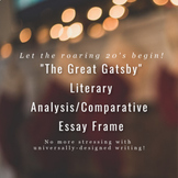 "The Great Gatsby" Literary Analysis/Comparative Essay Fra
