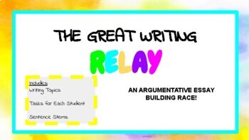 Preview of **The Great Writing Relay**