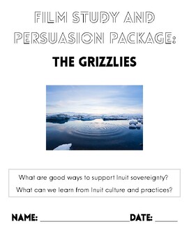 Preview of "The Grizzlies" Film Unit Study Package (3 week unit)