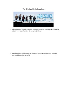 Preview of "The Grizzlies" Movie Questions & Answers