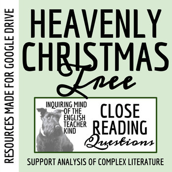 Preview of "The Heavenly Christmas Tree" by Dostoevsky Close Reading Worksheet (Google)