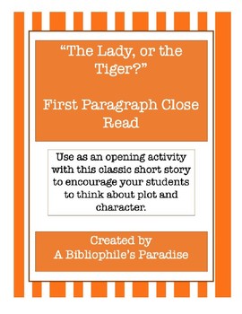 who came out the door the lady or the tiger essay