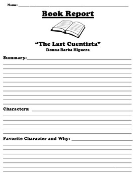 the last cuentista book report