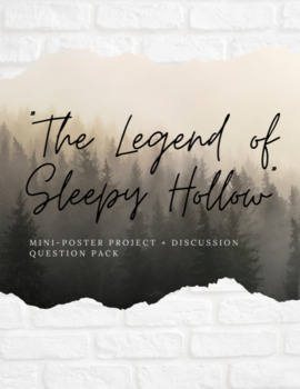 Preview of "The Legend of Sleepy Hollow" Mini-Poster Project + Discussion Question Pack 