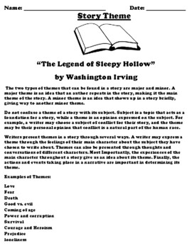 the legend of sleepy hollow theme