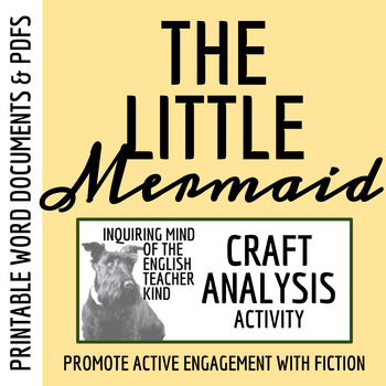 Preview of "The Little Mermaid" by Hans Christian Andersen Craft Analysis Activity