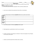 "The Lorax" Video Guided Worksheet Activity Environmental 