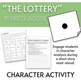 "The Lottery" Character Analysis Activity