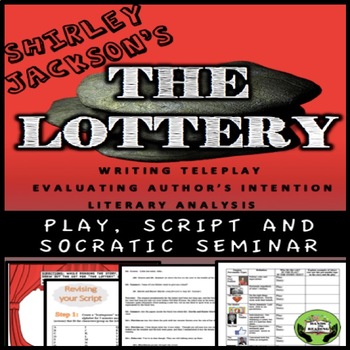 Preview of THE LOTTERY | SHIRLEY JACKSON | PLAY & SOCRATIC SEMINAR l HALLOWEEN ACTIVITY