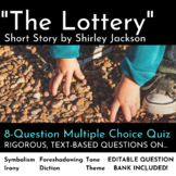 "The Lottery" by Shirley Jackson Multiple Choice Reading Quiz