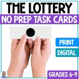 The Lottery by Shirley Jackson - Short Story Task Cards -M