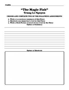 The Magic Fish” Trung Le Nguyen CHOICE BOARD WORKSHEET by Northeast  Education