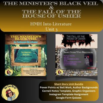 Preview of "The Minister's Black Veil" & "The Fall of the House of Usher" Comparative Lit.