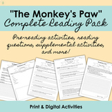 "The Monkey's Paw" Reading & Activity Pack | Middle & High