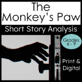 Short Story The Monkey's Paw Literary Analysis Print and Digital