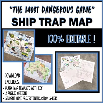 Preview of "The Most Dangerous Game" Map Comprehension Activity)