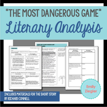 literary analysis of the most dangerous game