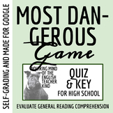 "The Most Dangerous Game" by Richard Connell Quiz and Answ