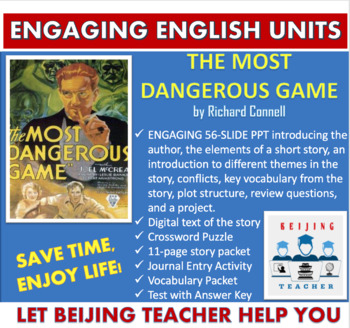 Preview of "The Most Dangerous Game" by Richard Connell -Unit Packet